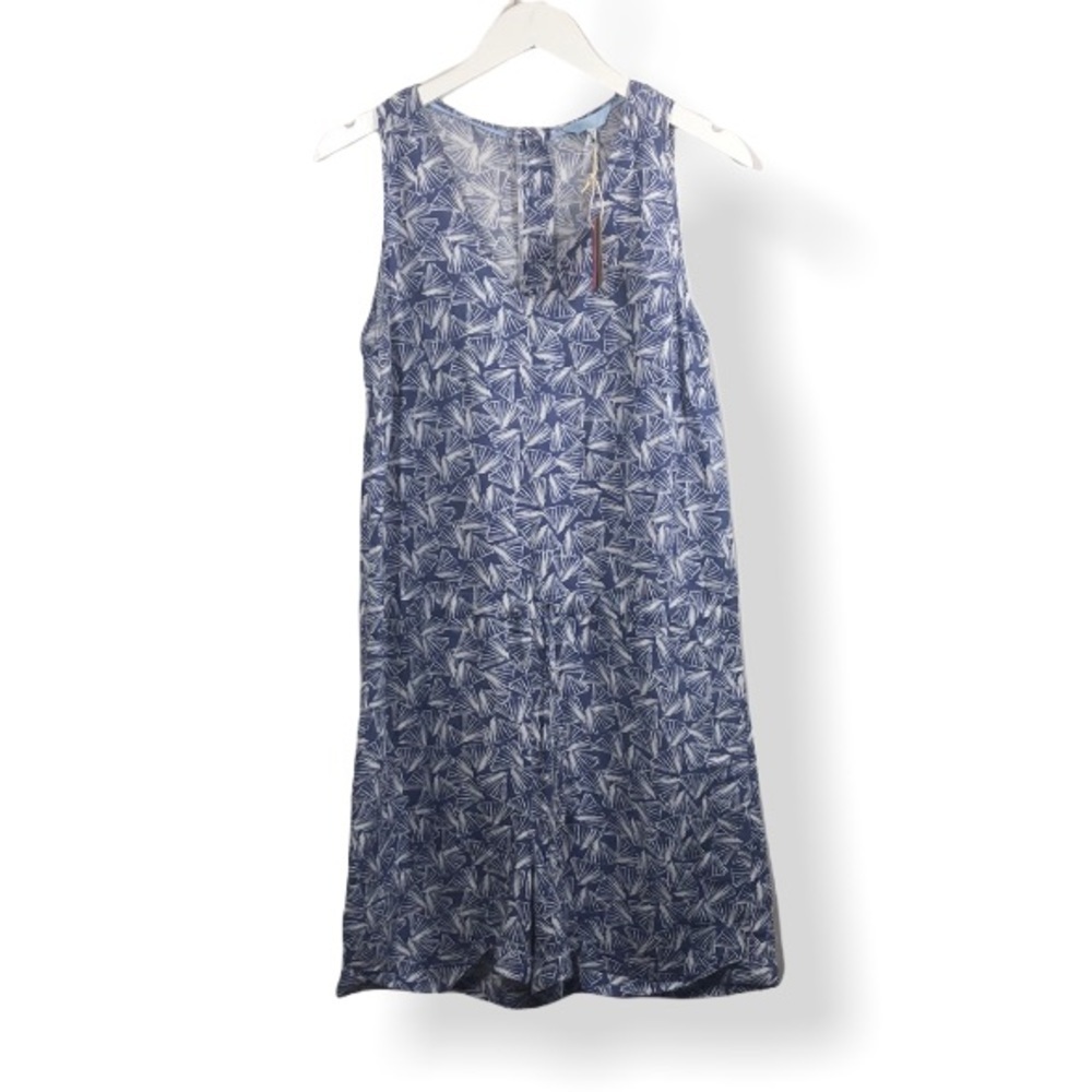 Joules Blue Patterned Sleeveless Jumpsuit